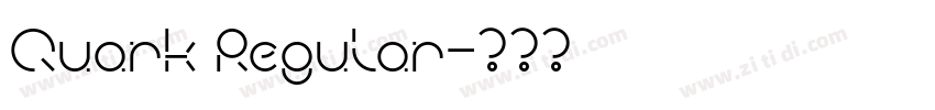 Quark Regular字体转换